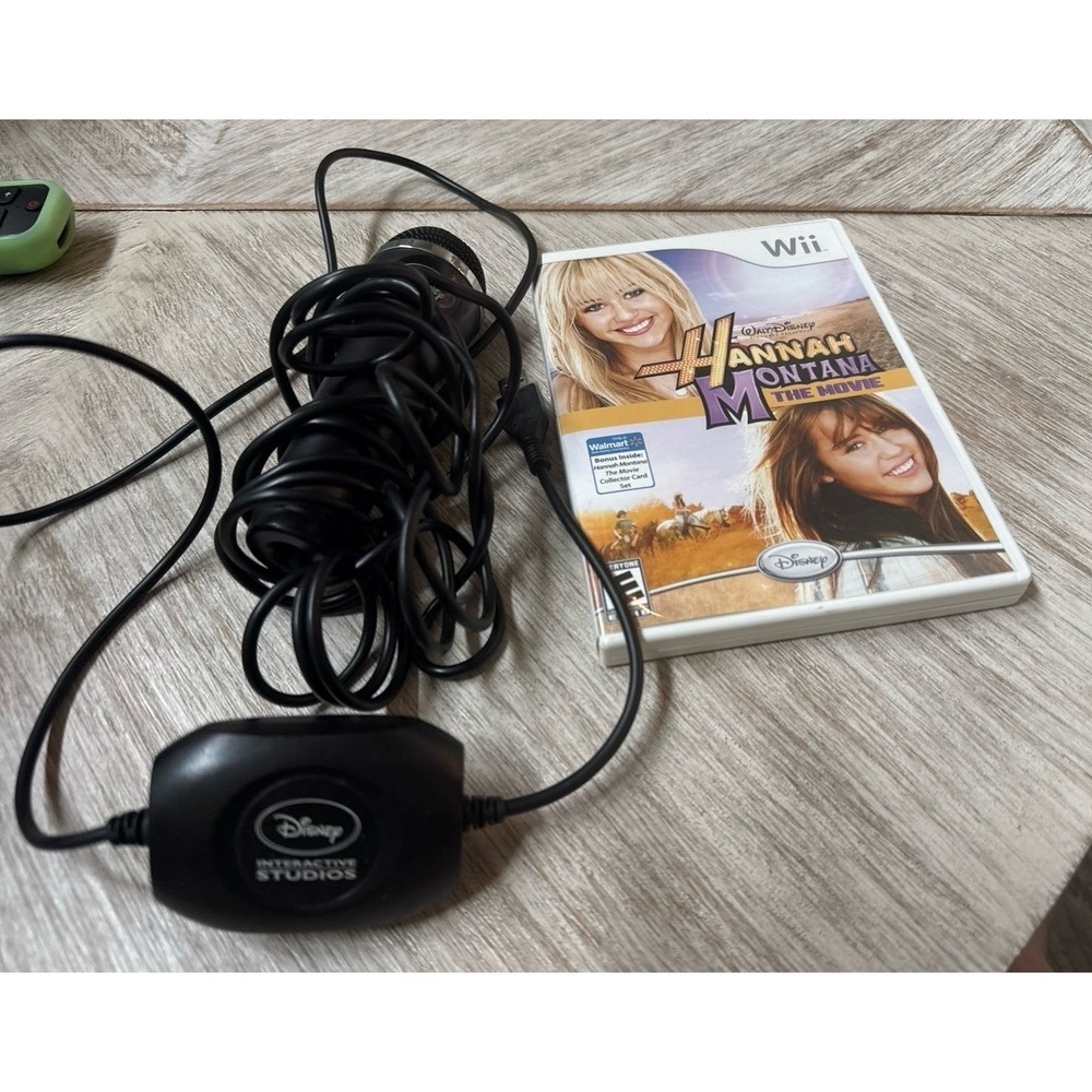 Hannah Montana The Movie Wii Game with Disney Interactive Studios USB Microphone